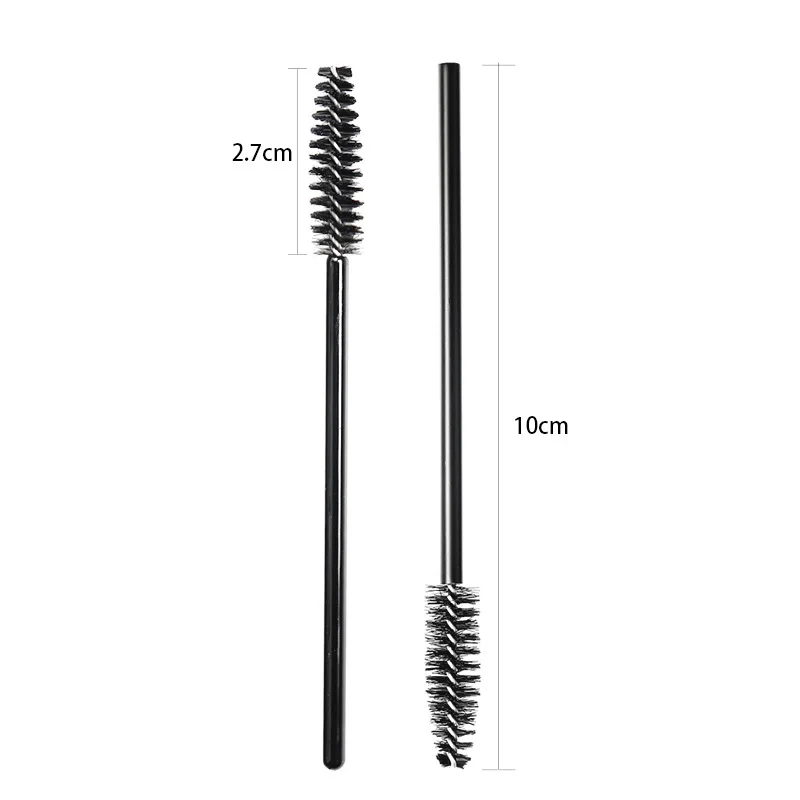 HOT 50 Pcs Disposable hollow rod mascara brush eyebrow Eye Lash Black Wand brushes  Eyelash Extension women Makeup tools