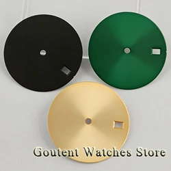 Goutent 28.5mm Black/Green/Gold Sterile Watch Dial Fit NH35 NH36 4R Movement Watch Parts