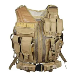 Adjustable Outdoor Tactical Vest Combat Armor Vests Jacket Security Hunting Vest Army Armor CS oft Jacket Training Vest