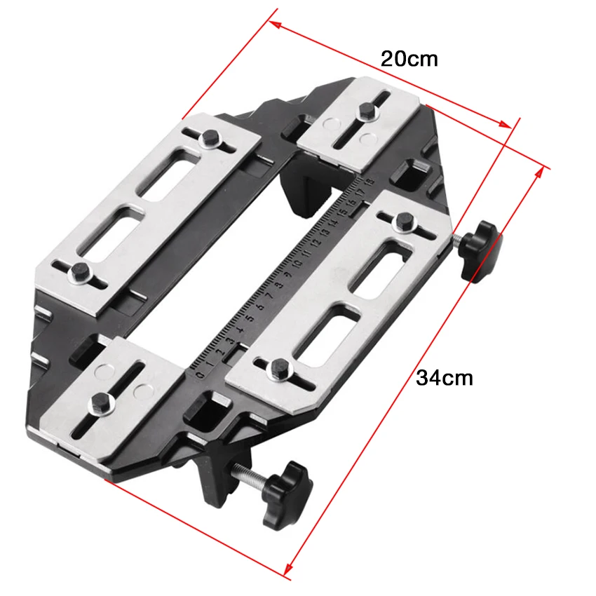 Wooden door hinge bolt hole opener multifunctional solid wood door professional slotting trimming machine guide plate