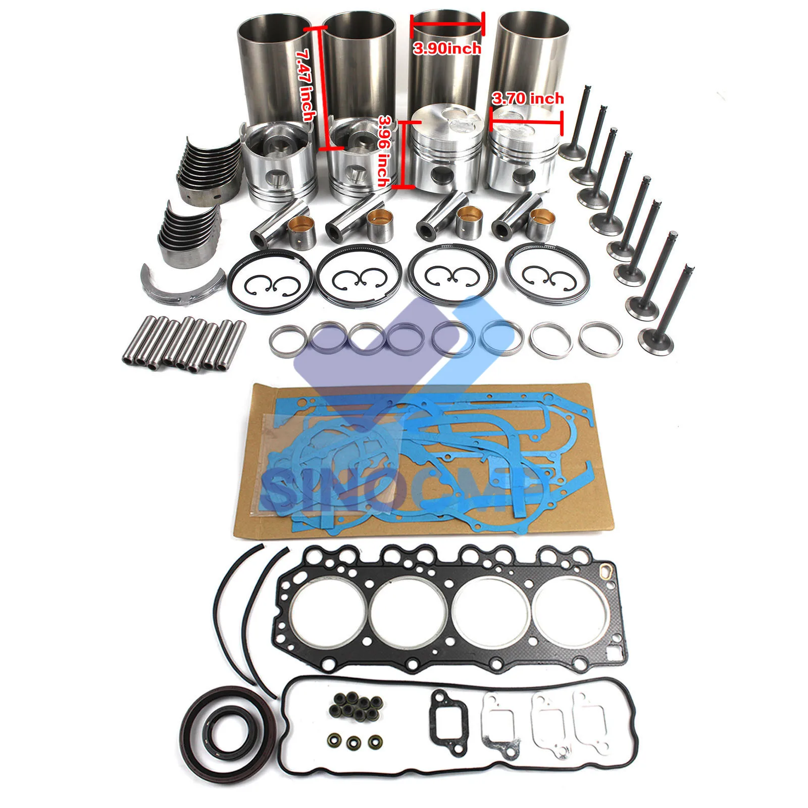 

T3000 Engine Rebuild Kit for 3RINGS Mazda HA T3000 Engine Yale Forklift Truck Parts