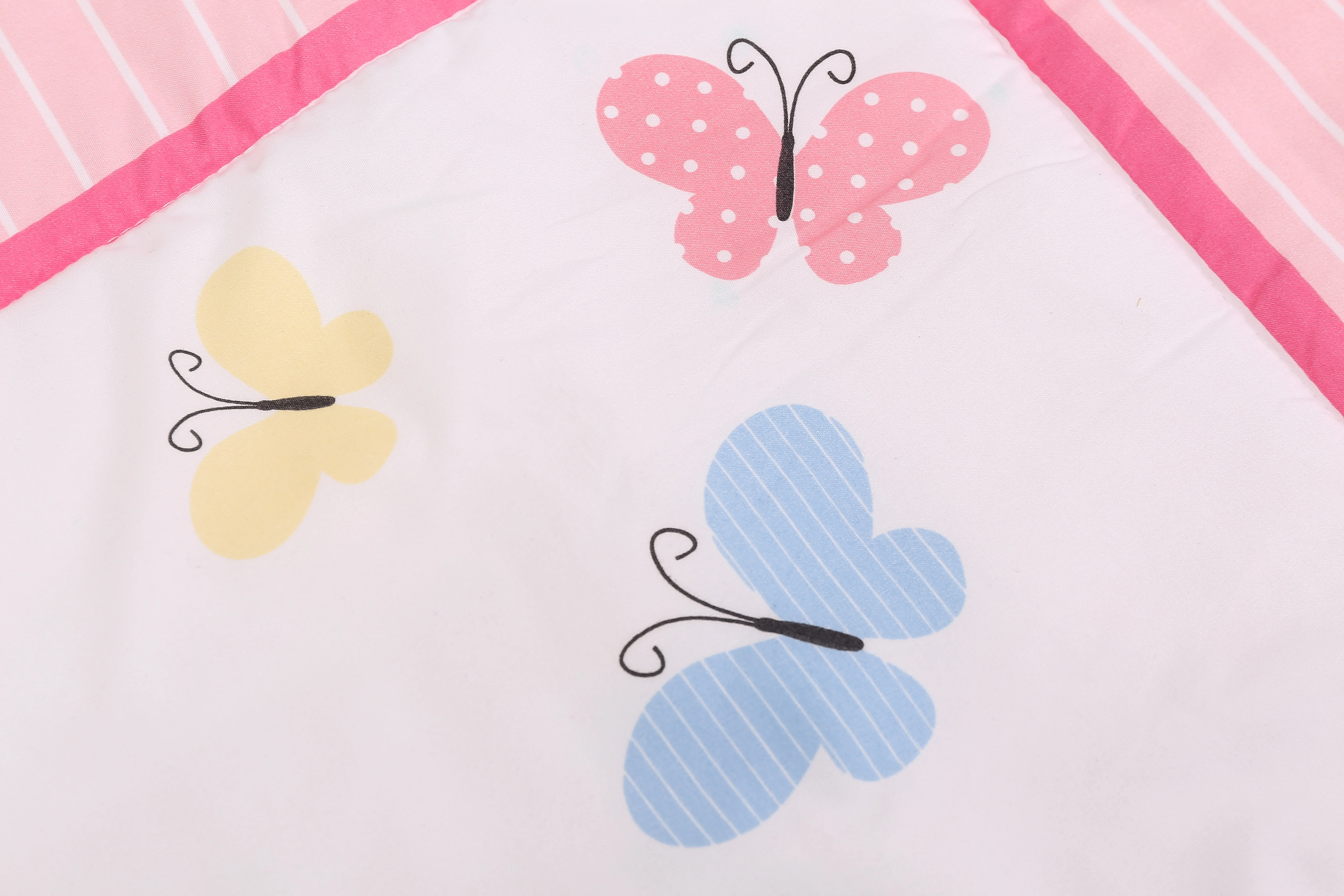 Juego de ropa de cama para cuna de bebé, elefante rosa, incluye edredón, Sábana de cuna, falda de cuna, gran oferta, 3 piezas