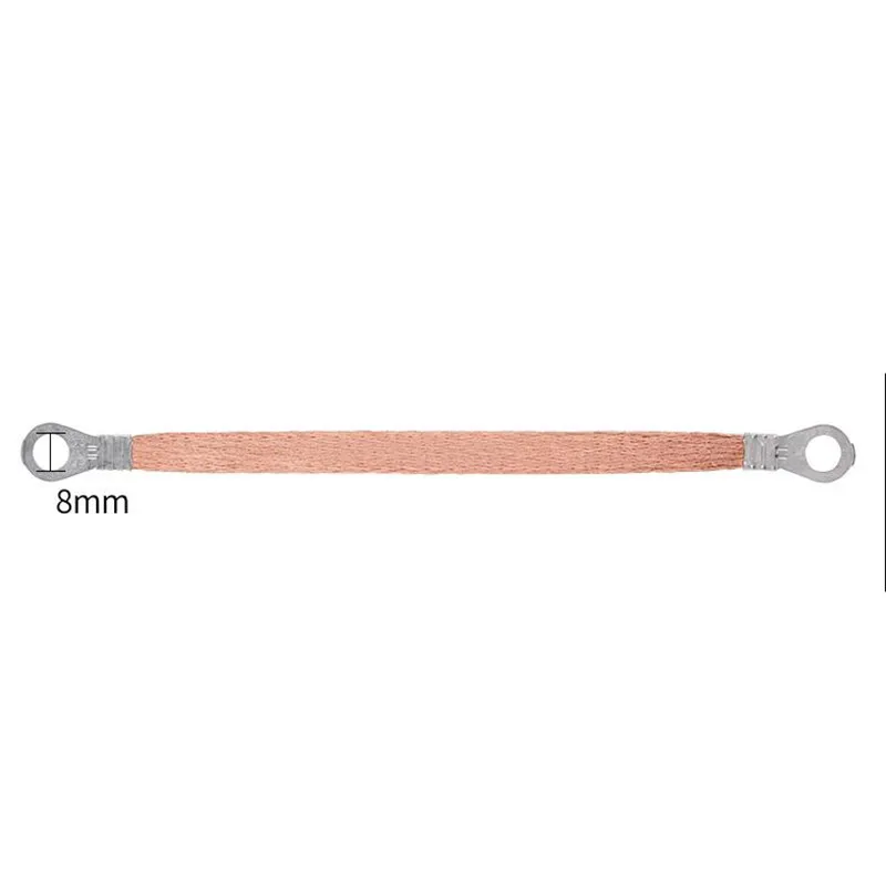 High Quality Bridge Line Grounding Wire Lead 6 square 300mm Cross Aluminum Wiring of Copper  Braided Jumper Wire 10PCS