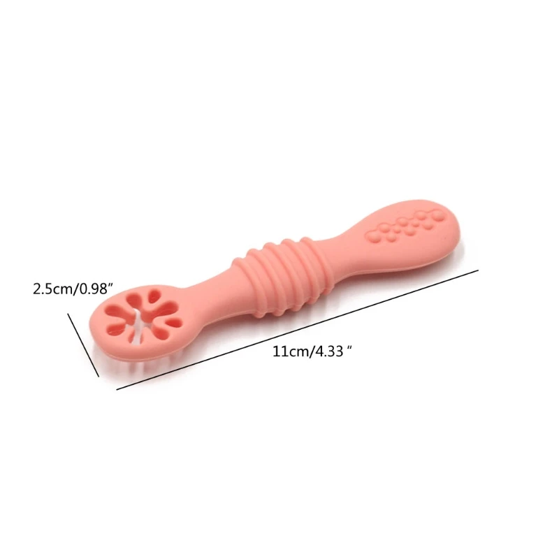 Baby-Led Weaning Silicone Spoon Learning Feeding Scoop Training Utensils Newborn Tableware