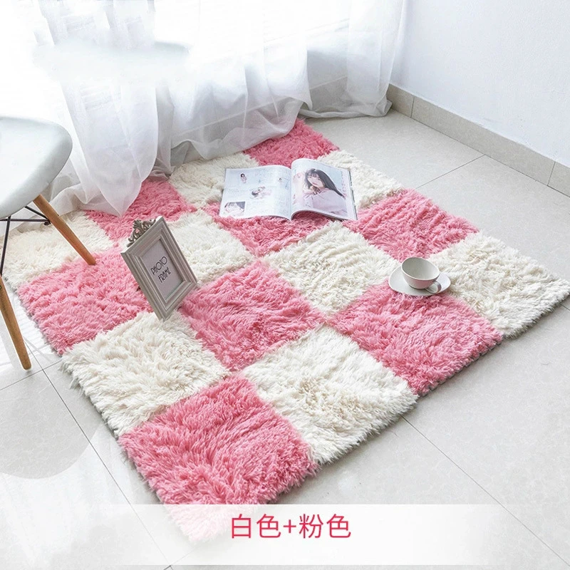 New super plush plush living room bedroom children kids soft carpet magic patchwork puzzle stitching head baby climbing mat 1PCS