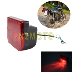 Motorcycle Red Rear LED Tail License Plate Light For Suzuki TS125 TS150 TS250 MZ ETZ 150 ETZ 250 ETZ 251 ETZ 301 Moto Taillights