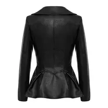 Women Biker Style Patchwork Jacket #5