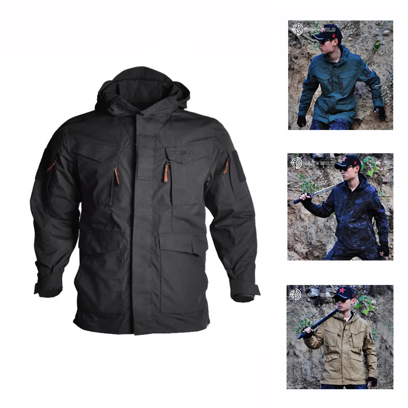 

Men's Camouflage Hunting Clothes Tactical Jacket Outdoor Sport Military Winter Windproof Jackets Hiking Camping Coat Windbreaker