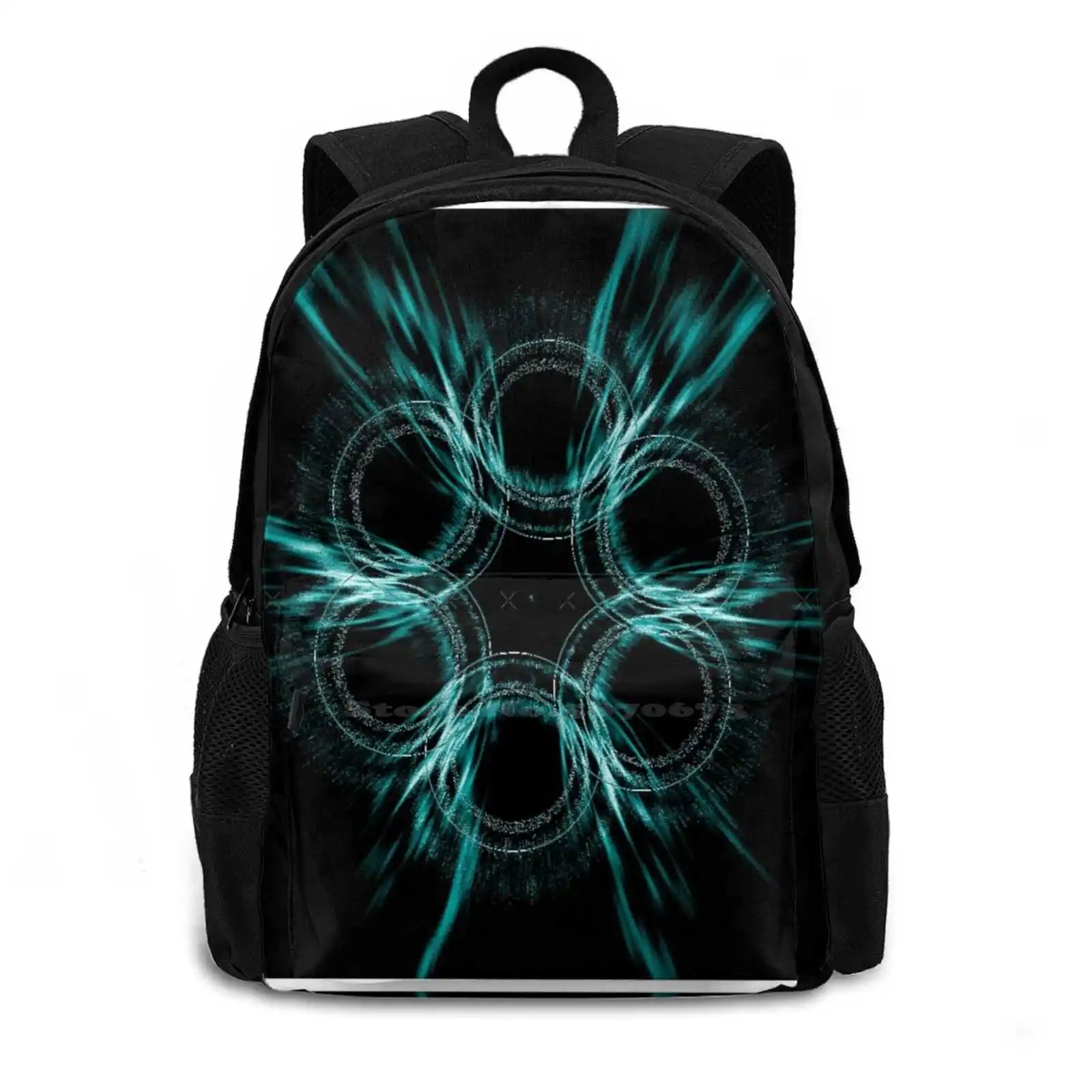 Rings Geometric Blur Bag Backpack For Men Women Girls Teenage Graphics Geometric