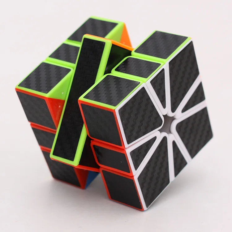 

Moyu Mofangjiaoshi Meilong SQ-1 Twist Magic Cube SQ1 Carbon Fiber stickers Magic cube Square 1 Neo Cube Educational