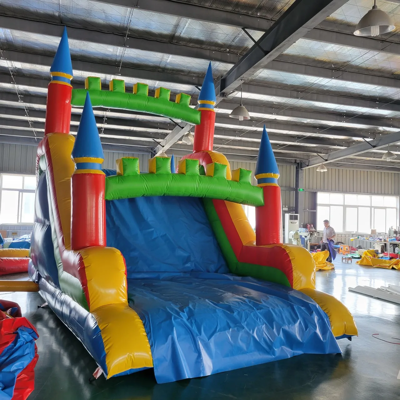 

Outdoor Inflatable Water Slide PVC Material Customized Inflatable water climbing slide for your pool