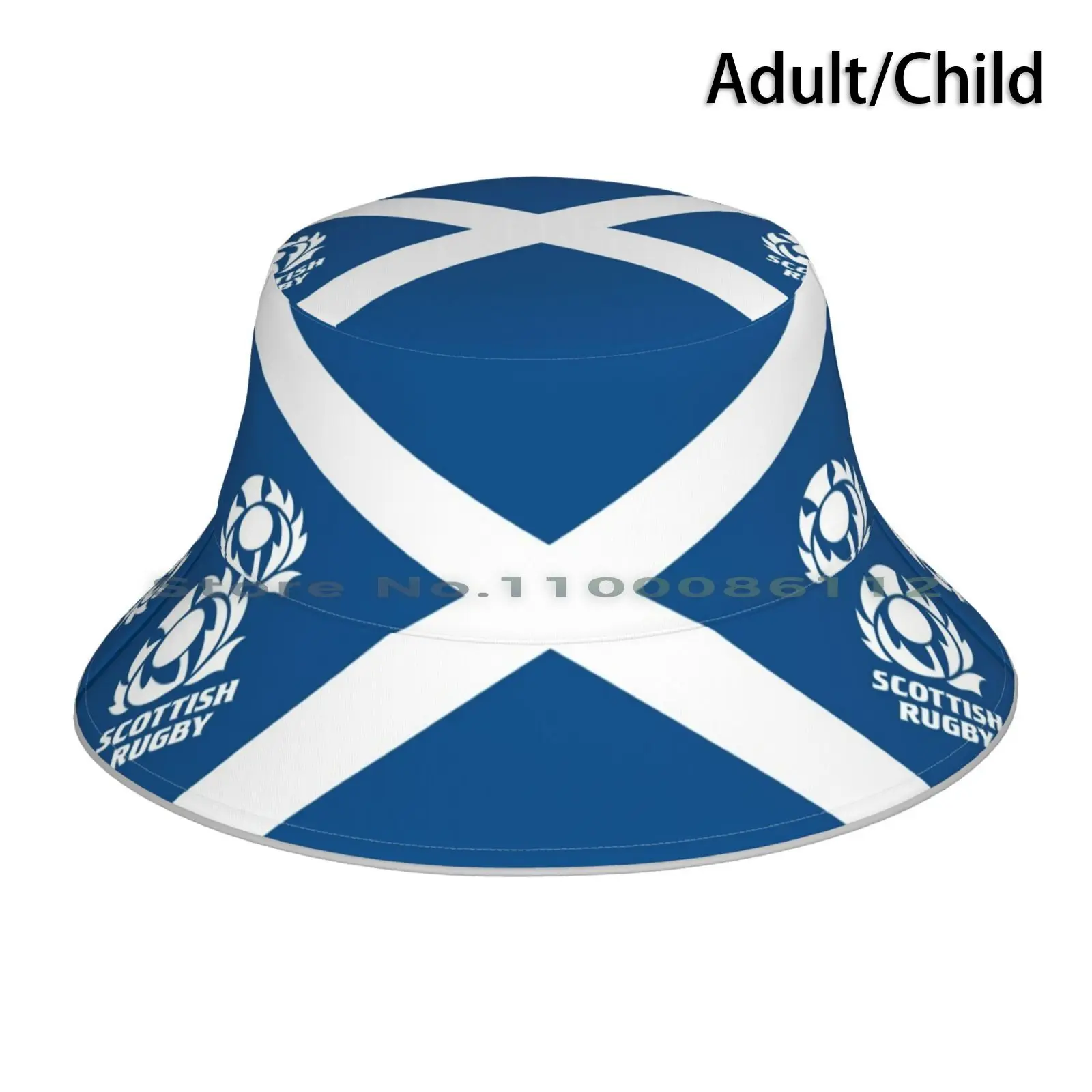 Scottish Rugby Logo On Flag Bucket Hat Sun Cap Scotland Scottish Rugby The Thistle Thistles Six Nations 6 Nations Edinburgh