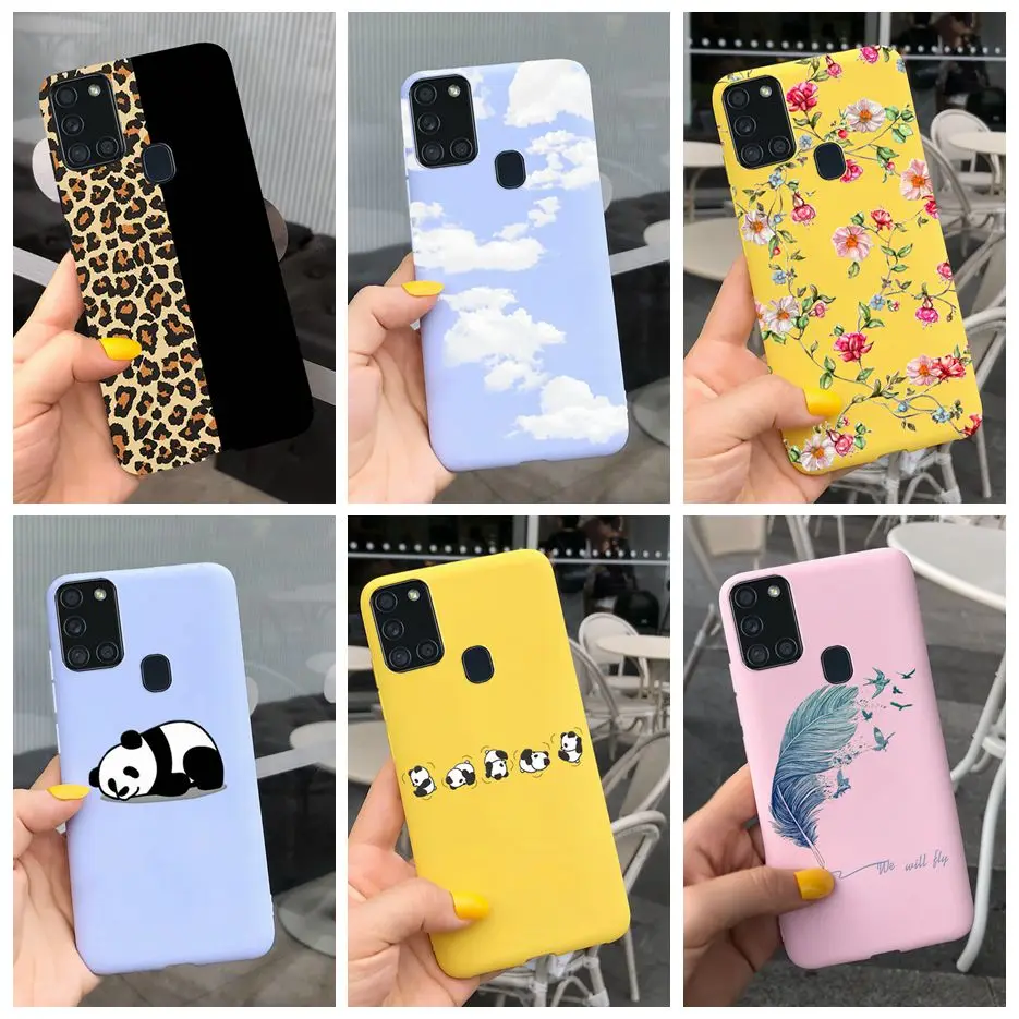 For Samsung Galaxy A21s Case SM-A217F Soft Slim Fundas Cute Fashion Back Cover For Samsung A21s A 21 S A217F Phone Cases Housing