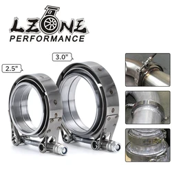 LZONE - V Band Exhaust Clamp 2.5 inch 3 inch  63mm 76mm Exhaust Male And Female Flange Vband Clamp V-Band Muffler Clamp
