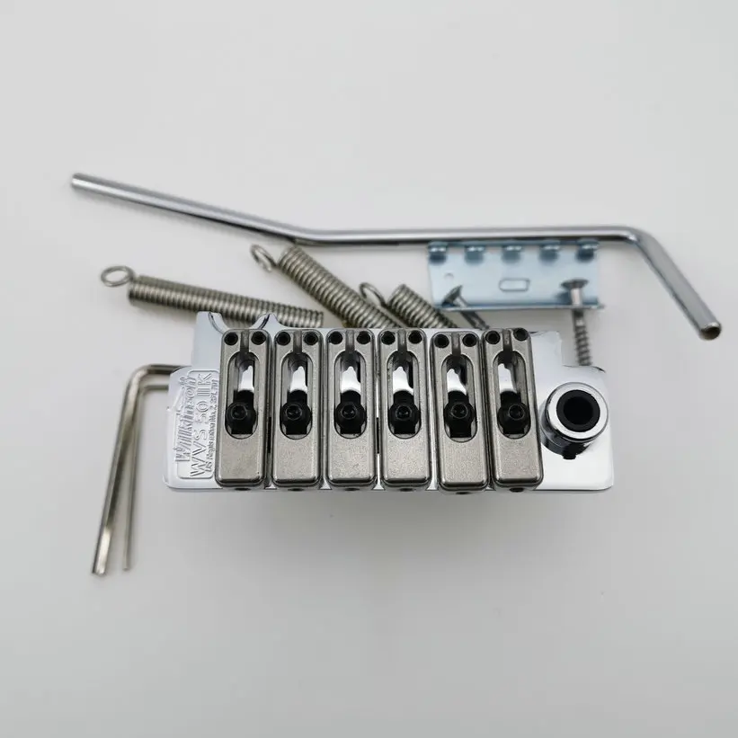 Wilkinson WVS50IIK Guita Tremolo Bridge With matching Satin Saddles Chrome high quality in stock