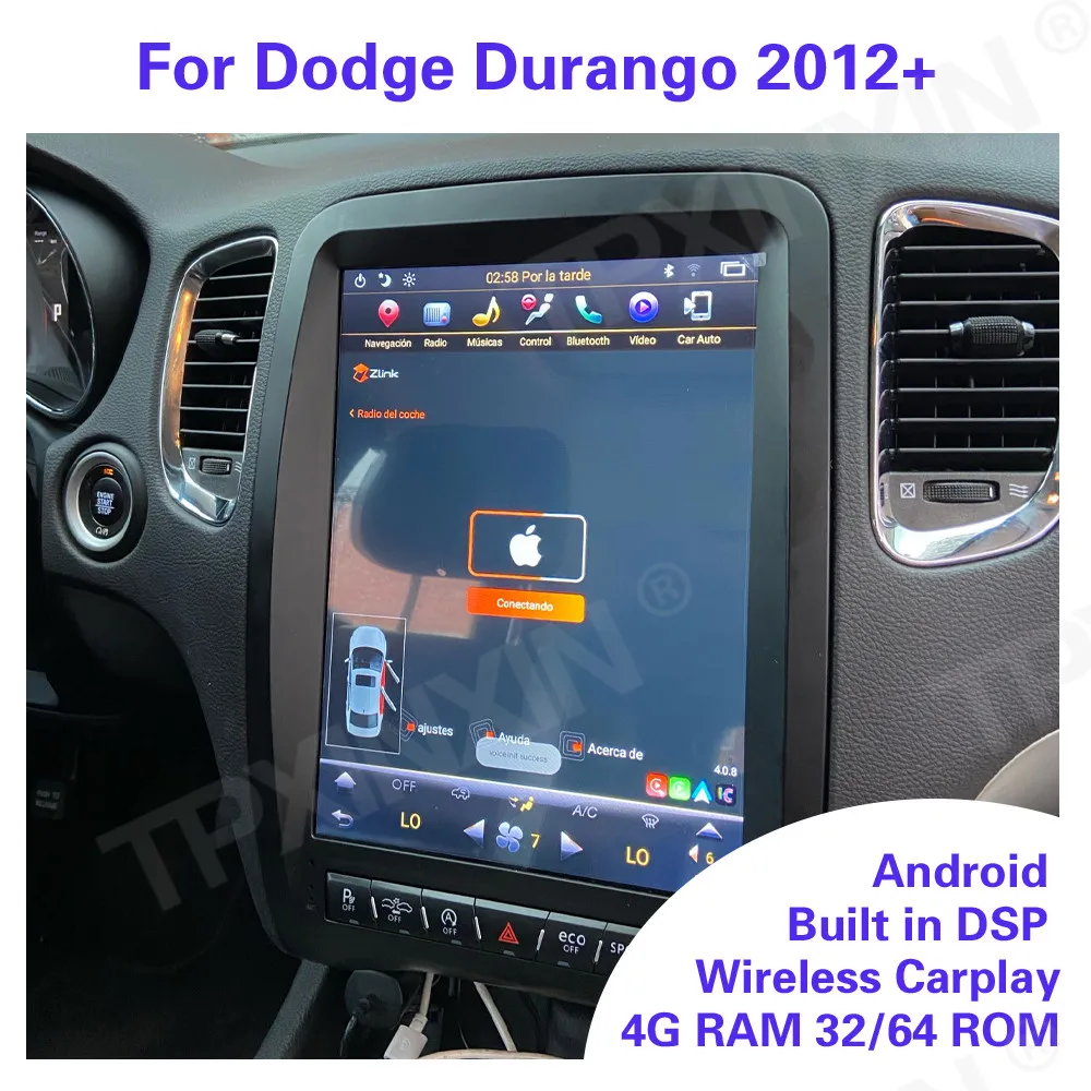 

Автомагнитола 12 дюймов, 8 + 128 ГБ, Android 11, для Dodge Durango 2012 +, мультимедийный автомобильный радиоприемник, GPS-навигация, стерео, 2 Din, магнитофон, головное устройство