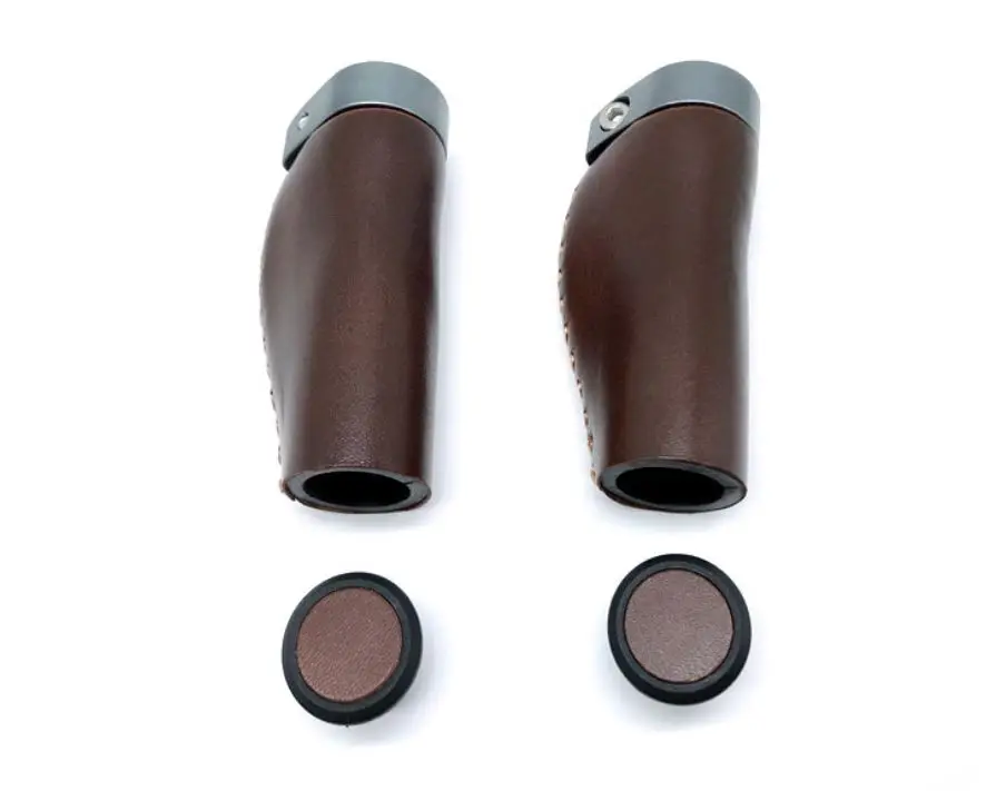 Real Leather Handlebar Grips for Brompton Bicycle Cycling