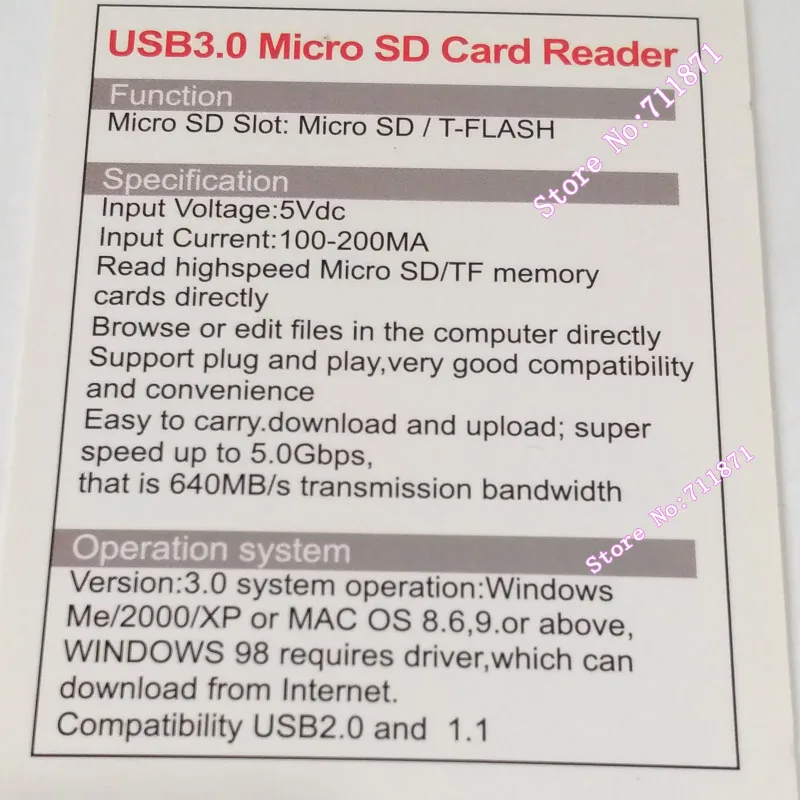 128G 256G Micro SD TF SD Usb3.0 Reader Usb3 Usb 3.0 SD T-Flash Micro SD Card Reader High-Capacity Micro SD TF SD Card 3.0 Reader