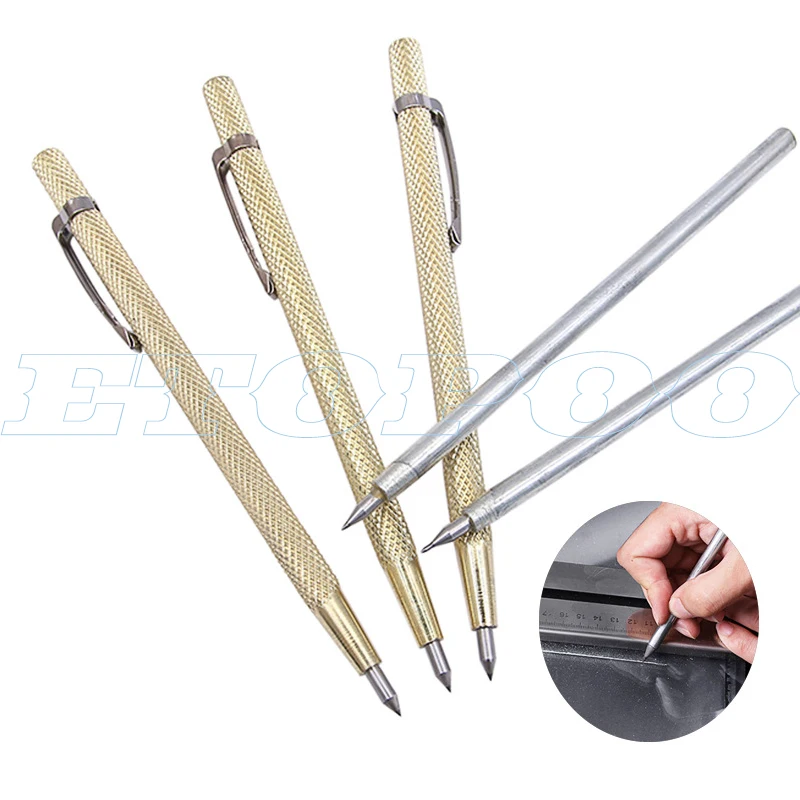 Diamond Glass Cutter Carbide Scriber Hard Metal Tile Cutting Machine Lettering Pen Engraver Glass Knife Scriber Cutting Tool