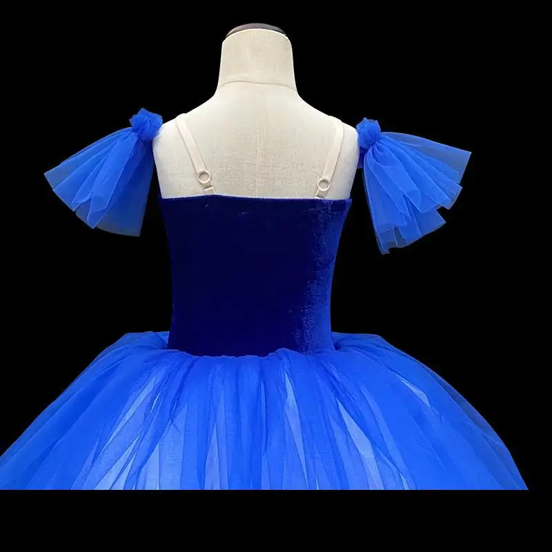 Falda de tutú de Ballet para niñas, Falda larga de baile moderno, ropa de actuación de Lago de los Cisnes, disfraces de baile de Ballet para mujeres y niños