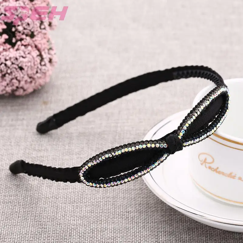 wholesale Korean women's headband creative Rhinestone bow hair accessories custom fashion headwear foreign trade export