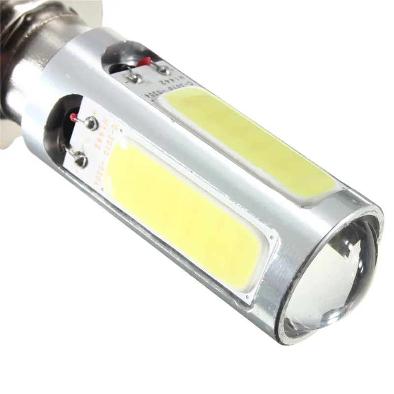 2pcs/lot 10W H6M PX15d COB LED Headlight Motorcycle Fog Light Bulb 6500K White Universal