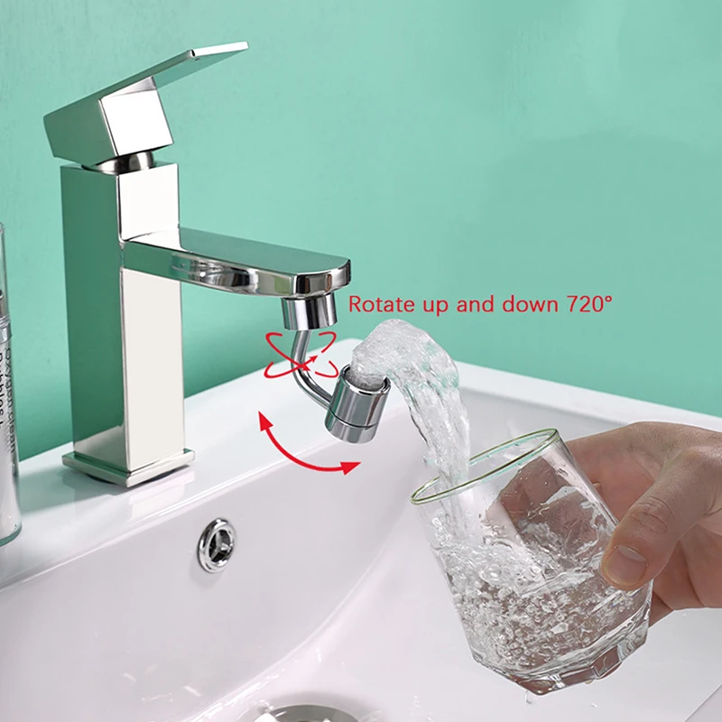 720 gradi universale filtro antispruzzo rubinetto testa di spruzzo lavabo rubinetto Extender adattatore rubinetto da cucina ugello rubinetti flessibili spruzzatore