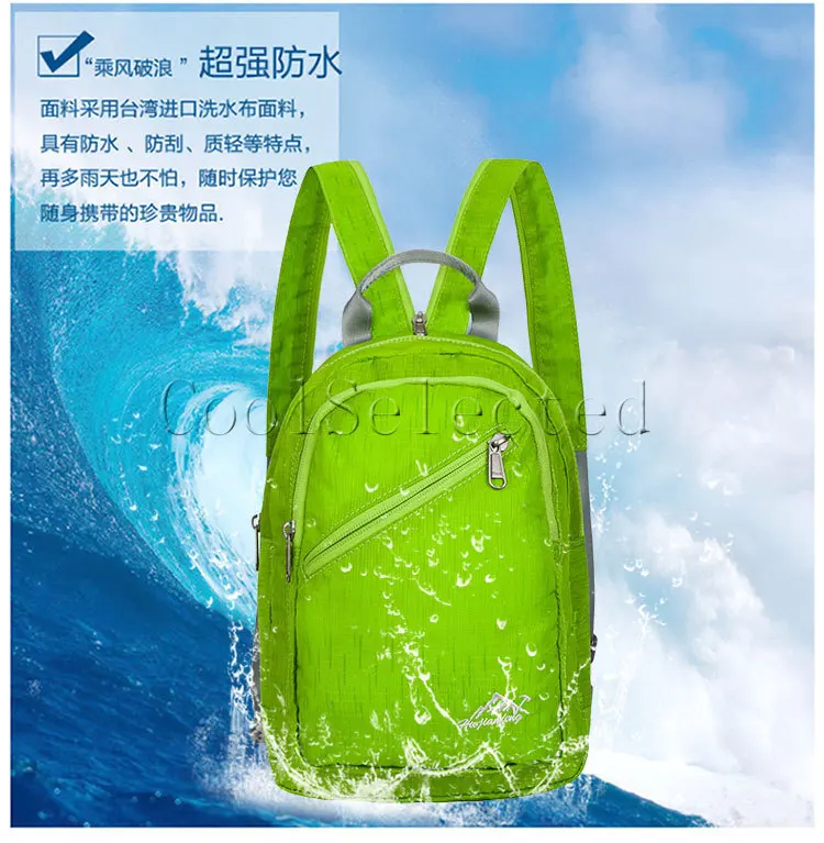 Waterproof Lightweight Portable small Backpack Backpack Ultralight Outdoor Pack for Women and Men Travel Hiking Shoulder Bag