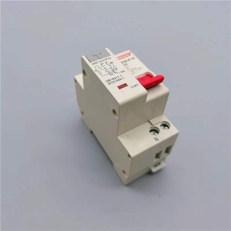 Small Household Leakage Protector DPN Air Switch DZ30LE-32 2P 1P+N Dual-in, Dual-out, Dual-wire 16/20/25A Mini Circuit Breaker