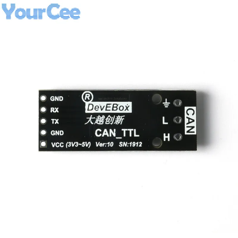 2pcs/1pc CAN to TTL Convertor Board Module CAN-TTL Serial CAN Drive PCB Support 3.3 5V Wide Voltage Supply