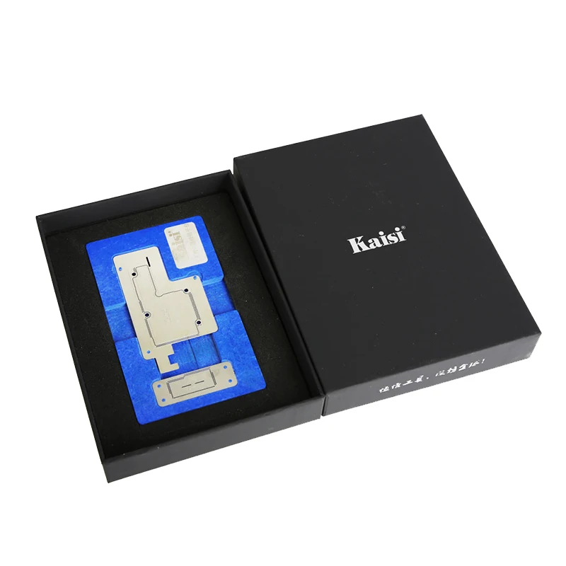 Kaisi plataforma de plantio de estanho, camada intermediária para telefone x xs xsmax 11 11pro 11promax bga, plataforma estêncil de reballing com estêncil