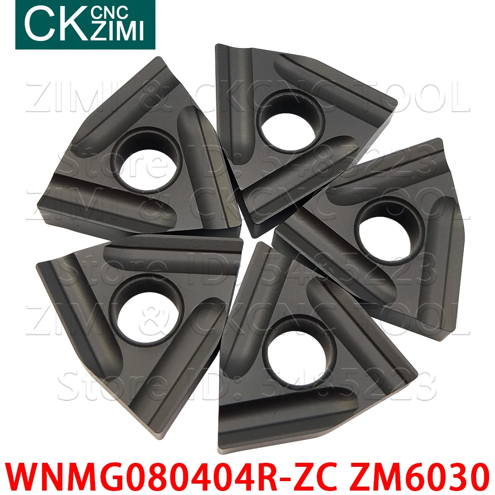 

WNMG080404R-ZC ZM6030 WNMG 080404R Carbide Inserts slotting blade Turning Inserts CNC metal lathe tools WNMG 080404 R for Steel