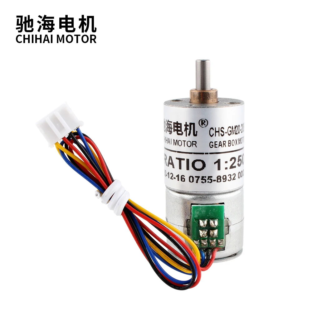 CHS-GM20BY 2 Phase 23 Degree Full Metal Gear Box 20mm ratio 62/100/125 Micro Stepper Motor with 4mm Shaft For Camera