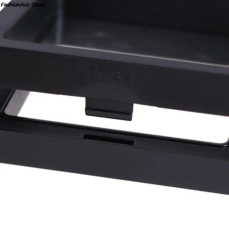 Marco de exhibición de monedas de joyería flotante 3D negro, caja de soporte con soporte, 70x70mm, gran oferta, 1 Juego