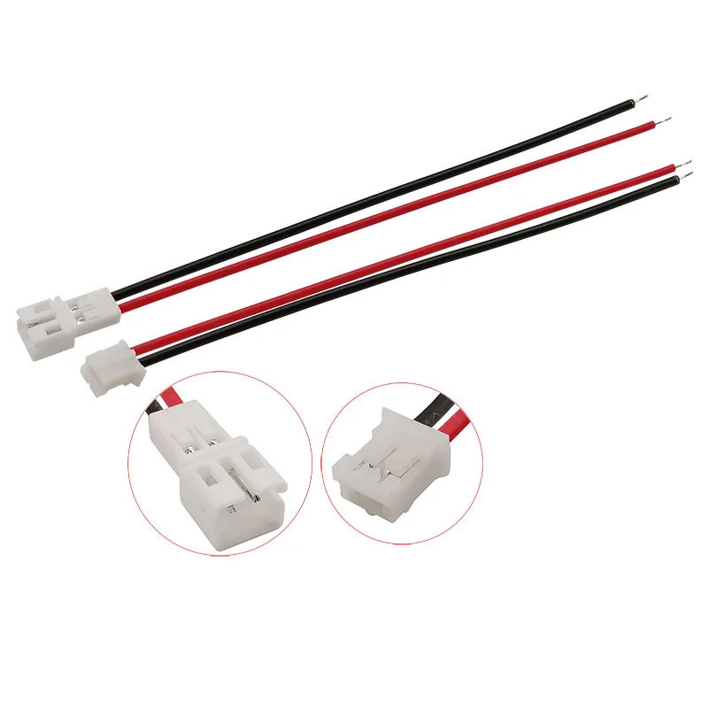 Connecteur mâle et femelle à 2 broches avec directions de fil, micro PH2, JST, PH 2.0, PH2.0, 200mm, 2 paires, 5 paires, 10 paires, 20 paires