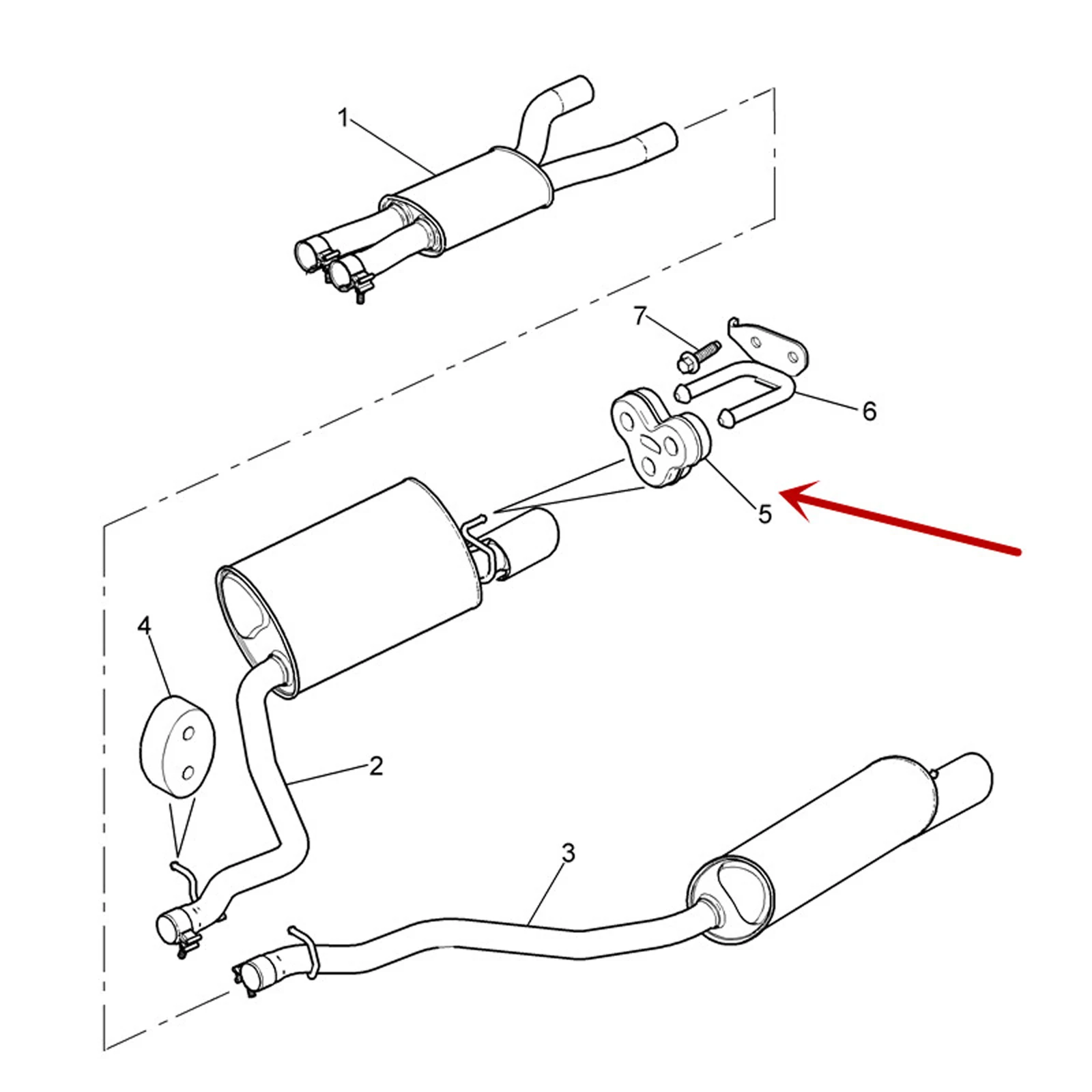 C2C32948 Rear Rubber Bracket For Jaguar XF X250 XJ X351 2008-2018  Exhaust pipe muffler fixed hanging glue