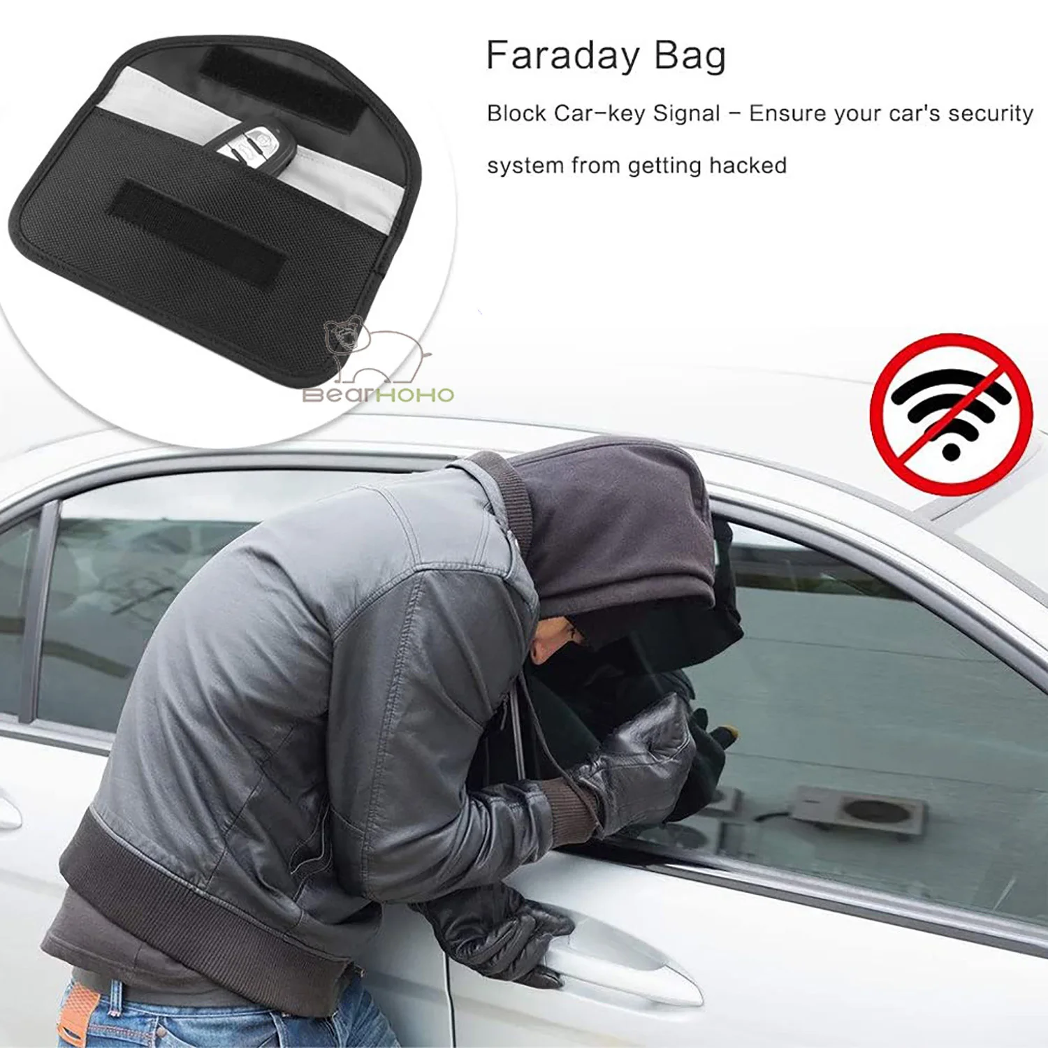 Anti Theft Auto Schlüssel Protector Faraday Tasche GPS RFID Signal Blockieren Tasche Handy Signal Abschirmung Tasche Anti Kopie Karte halter