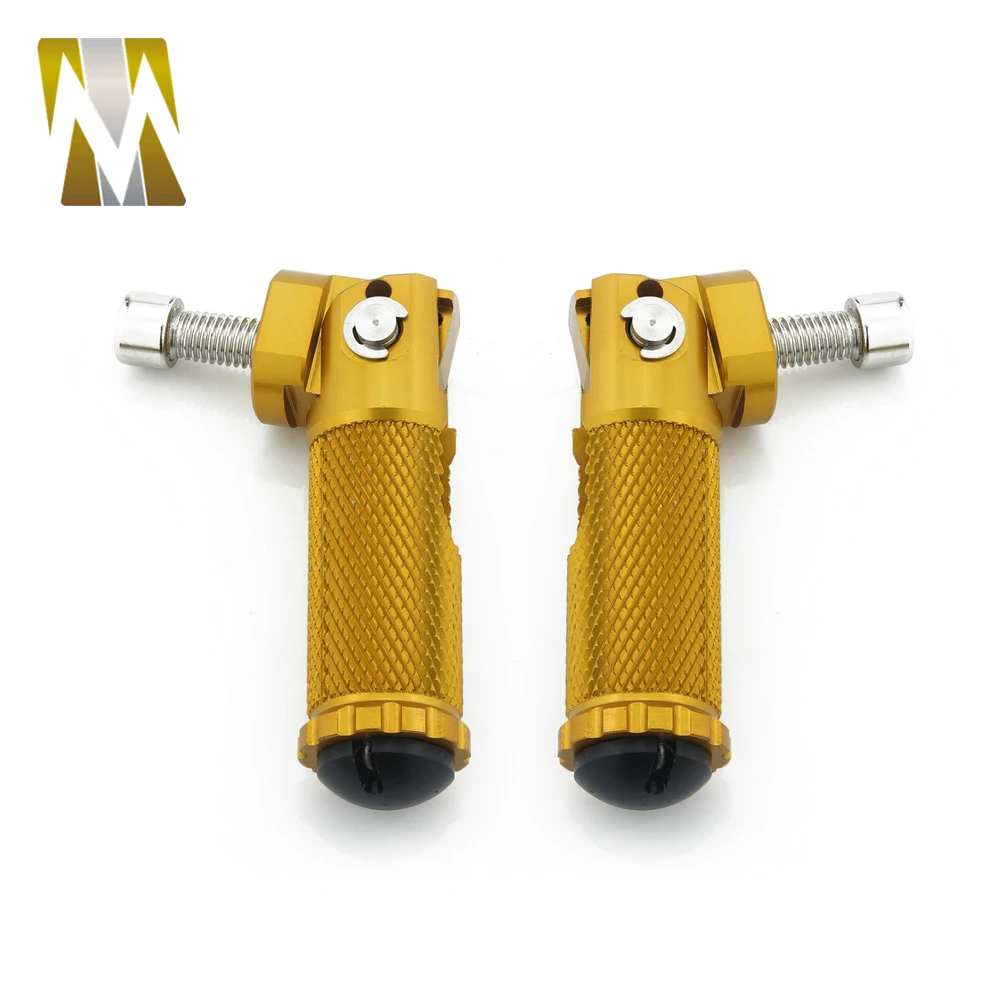 6 Colors Compaitible With Moto Guzzi Aprilia Gilera Runner Motorcycle CNC Universal Foldable Footnotes Rearsets Foot Pegs