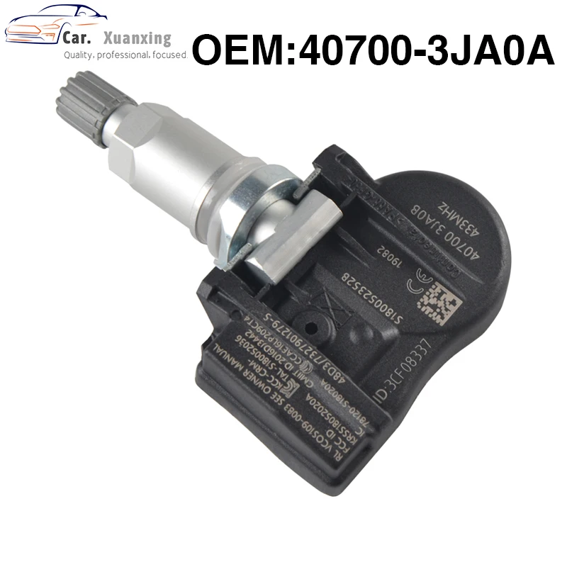 

OEM 407003JA0A Tire Pressure Sensor Monitoring System 433MHZ TPMS For Nissan Infiniti 407003JA0B S180052036H