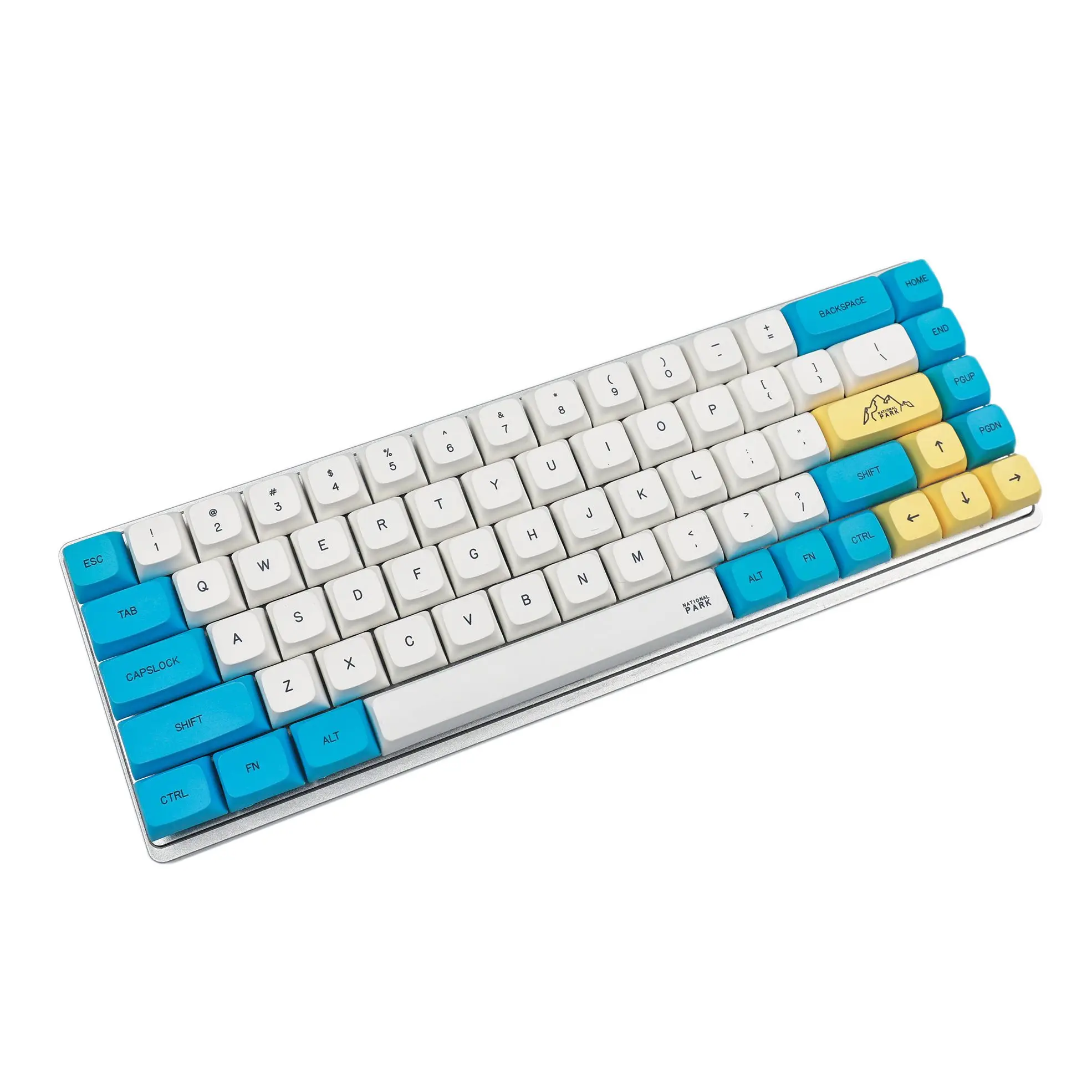 ZDA Profile 132 Key Nationl Park Dye Sub PBT GK61 Keycaps For Mechanical Keyboard 104 87 61 84 ID80 GK61X GK61XS GMMK