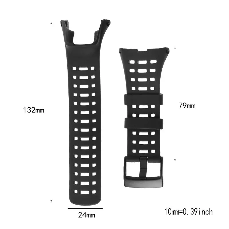 Rubber Watch Replacement Band Strap For Suunto Ambit 3 Peak / Ambit 2