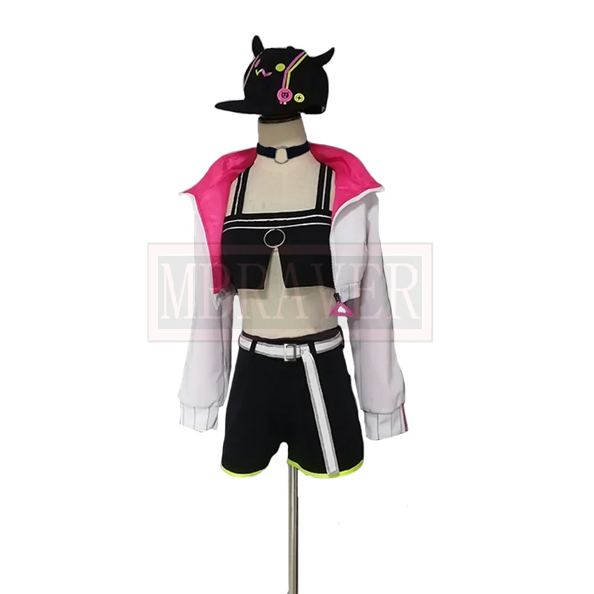 

2021 Anime VTuber Hololive Tokoyami Towa Sport Uniform Dailydress Suit Any Size Cosplay Costume Women Halloween