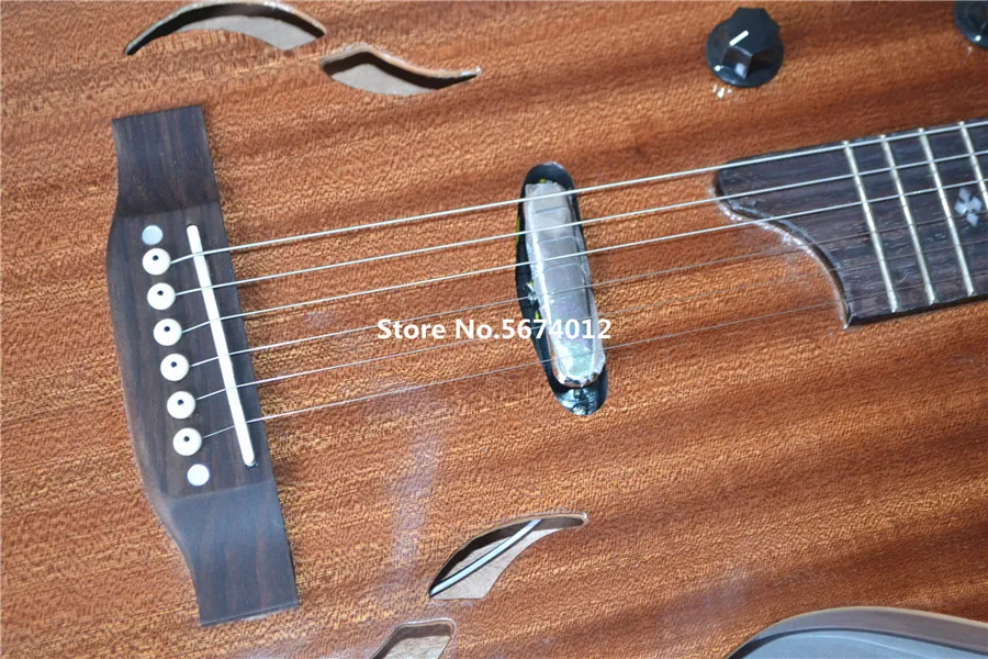 Heritage classic mahogany original wood color electric box guitar rose wood fingerboard free shipping