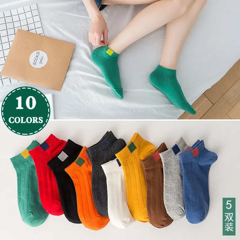 

5 Pairs 2020 Cotton Men's Socks Men Fruit Banana Pineapple Novelty Male Ankle Happy Socks for Women Men Boat Socks Invisible