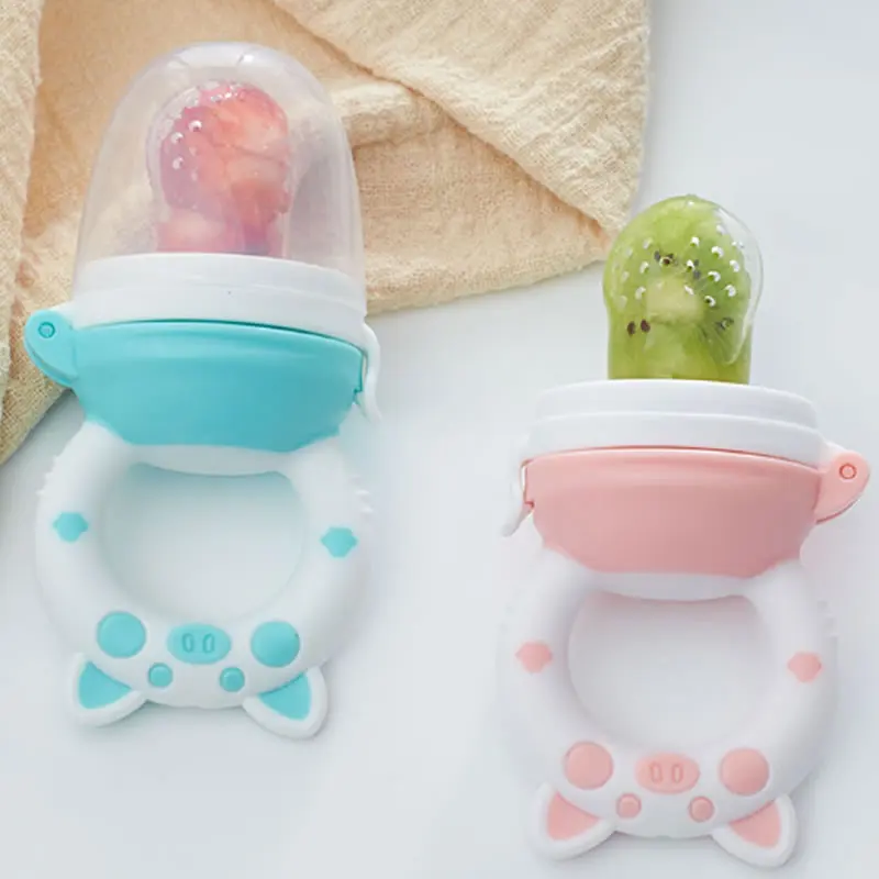 Baby-Fütterungslöffel für nahrhafte Früchte und Gemüse, Beißring, Kauspielzeug, Baby-Fütterungslöffel, Schnullerflasche – Detail 8