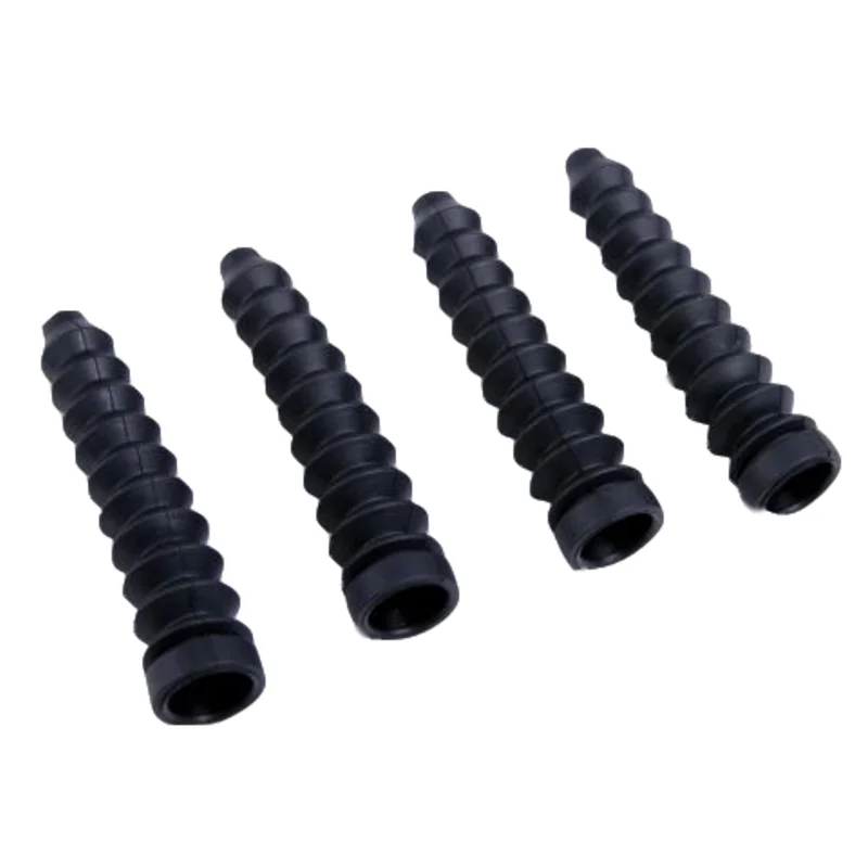 8MM Shock Tower Shaped Bellows Damping Dust Cover for 1/5 HPI RV KM BAJA 5B 5T 5SC RC Car Car Update Parts 4pcs/set