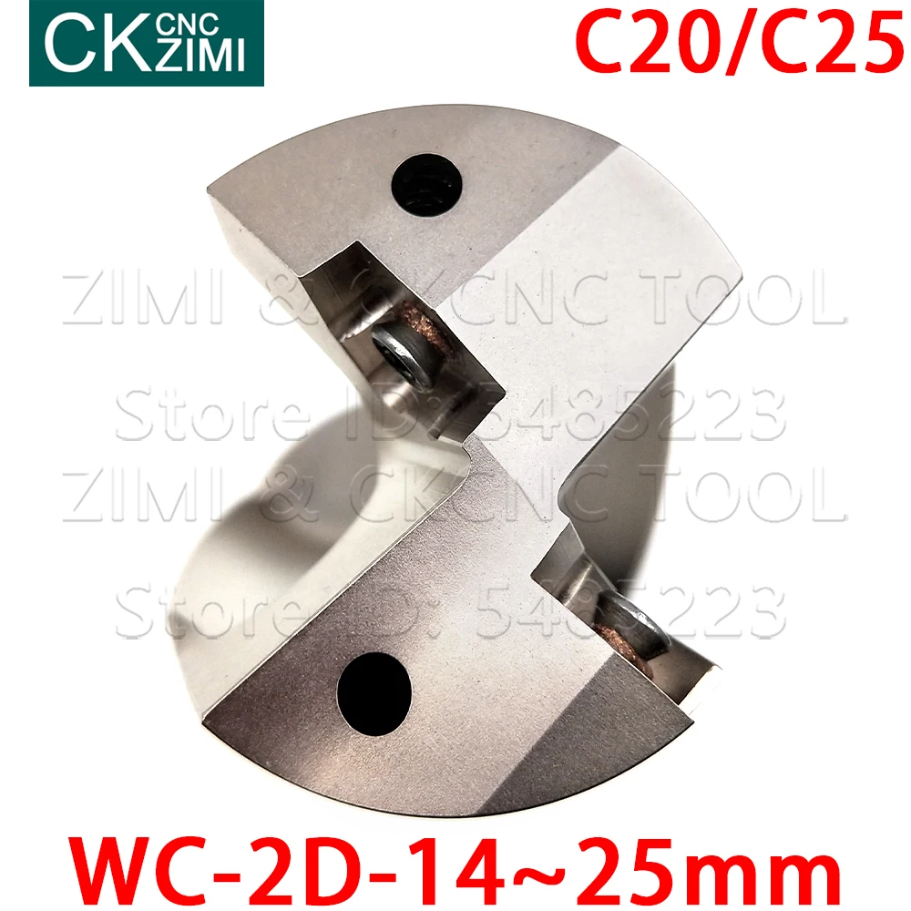 WC 2D Kedalaman U Bor C20 C25 14-25Mm Indexable Bor Cepat Air Bor U Bor CNC bubut Alat untuk WCMX WCMT Mengubah Sisipan