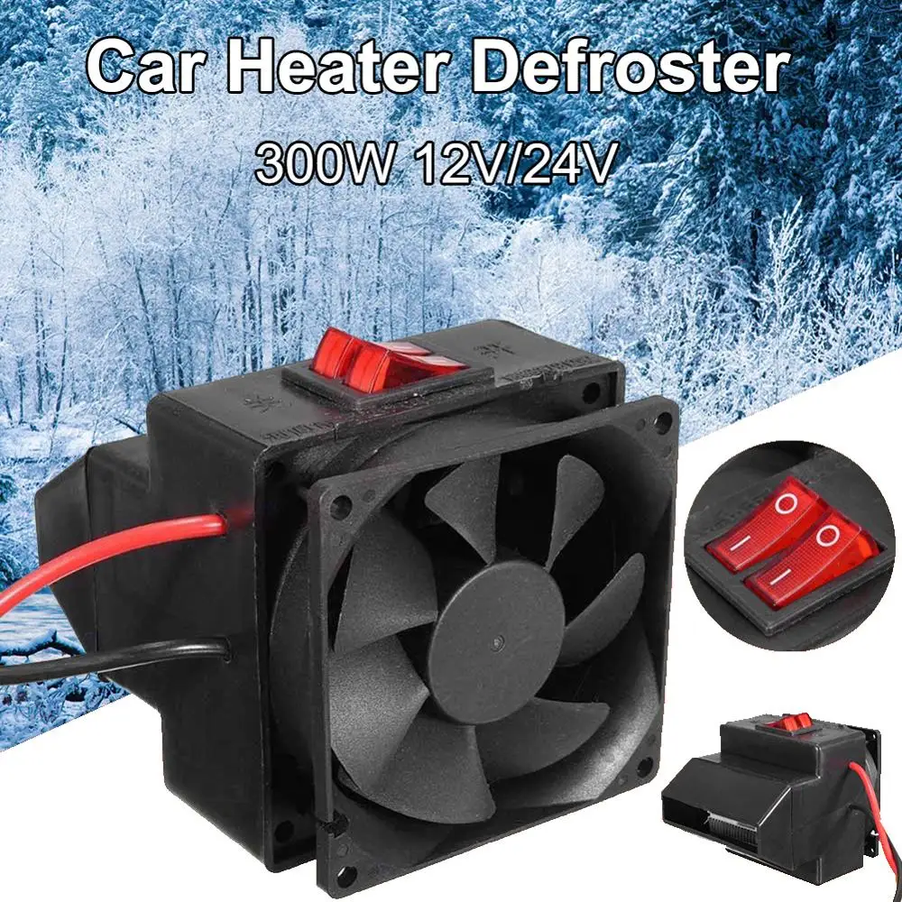 Car Heater Air Cooler Fan 12/24V 300W Winter Portable Car Electric Heater Fan Windshield Defroster Demister Dropshipping