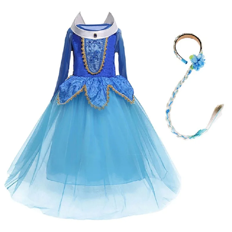 Princess Costume Girl Pink Princess Dress Aurora 3 4 5 6 7 8 9 10 Years