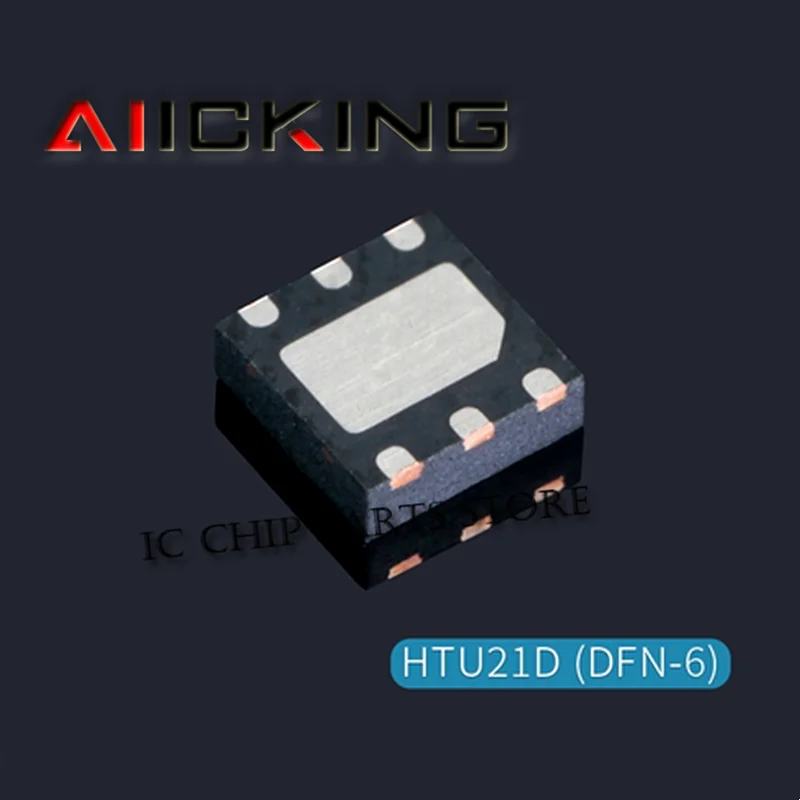 Free Shipping 5pcs New Original HTU21D HTU21 DFN-6 3.8 V 10 mA Miniature Temperature and Relative Humidity Sensor